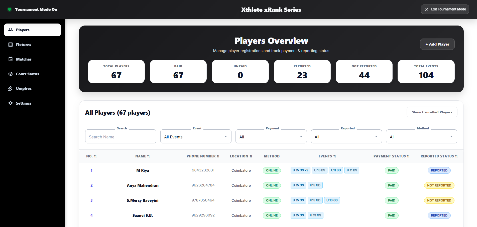 Xthlete Complete Sports Ecosystem Project | ARIKX